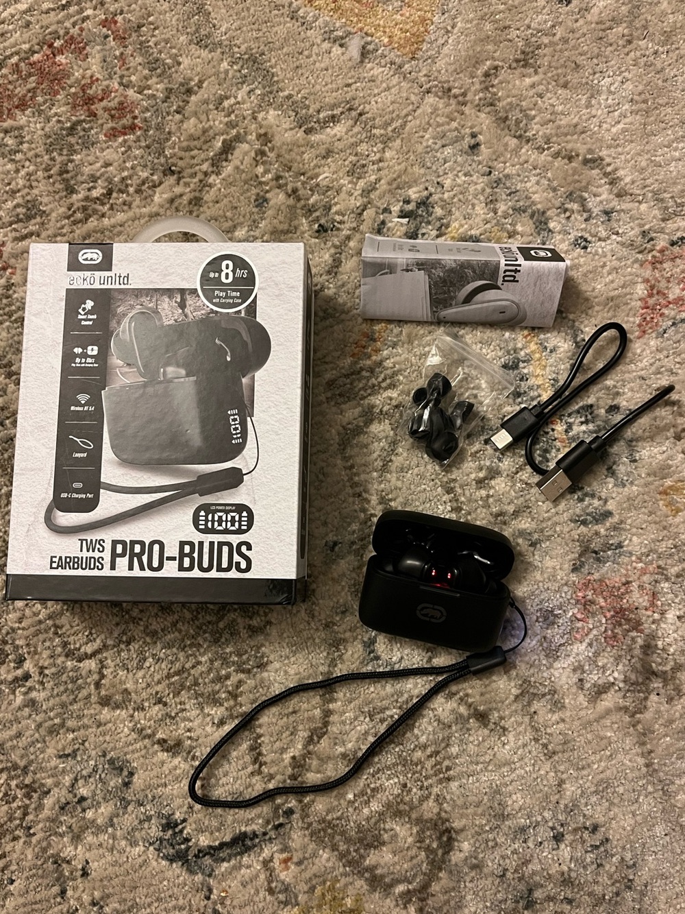 Ecko Unlimited Pro-Buds TWS Earbuds in Black